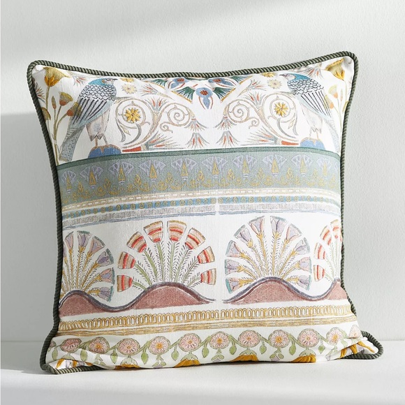 Anthropologie FARRAH HAND-EMBROIDERED CUSHION Style No.  4545H886AA - Picture 1 of 4